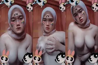 Hijab Cantik Minta Remas Dada Sampai Keluar Air
